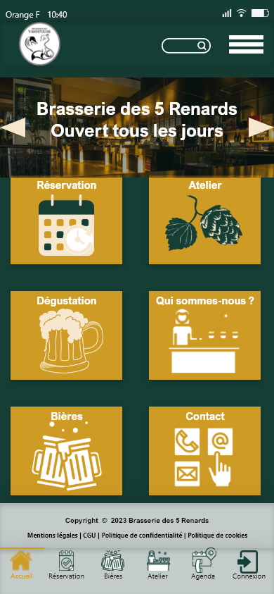 Site web ou interface 2022